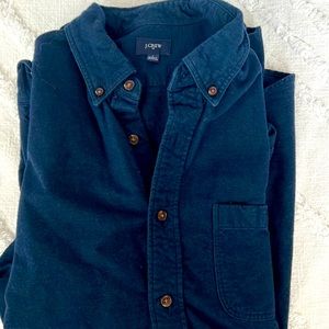 J. Crew navy size L button down